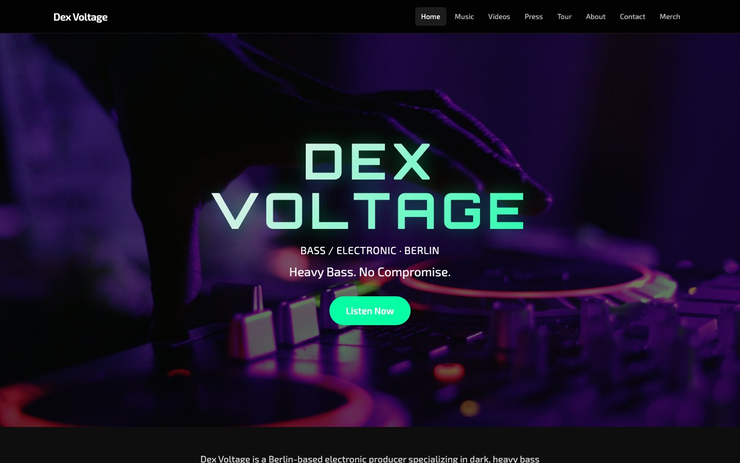 dex-voltage site preview