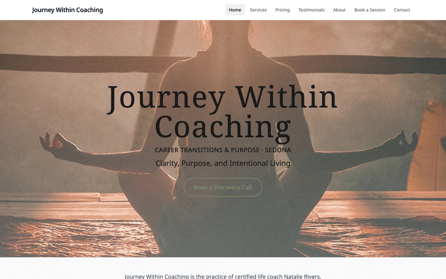journey-within-coaching site preview