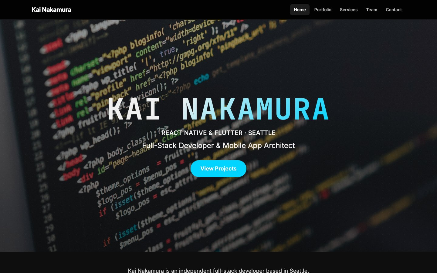 kai-nakamura-dev site preview